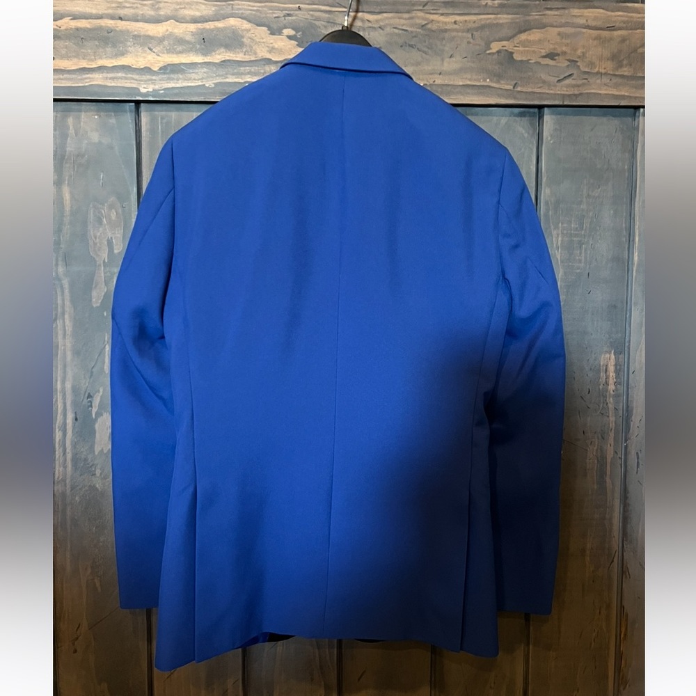 Tux jacket egara 38R slim fit sport coat Blue formal dinner suit jacket - Picture 6 of 6